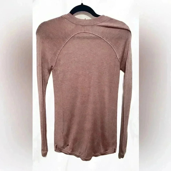 Lululemon Sunshine Coast Knit Pullover heathered mink berry sweater 4 - Picture 3 of 4